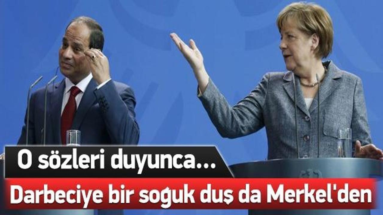 Sisi'ye bir soğuk duş da Merkel'den