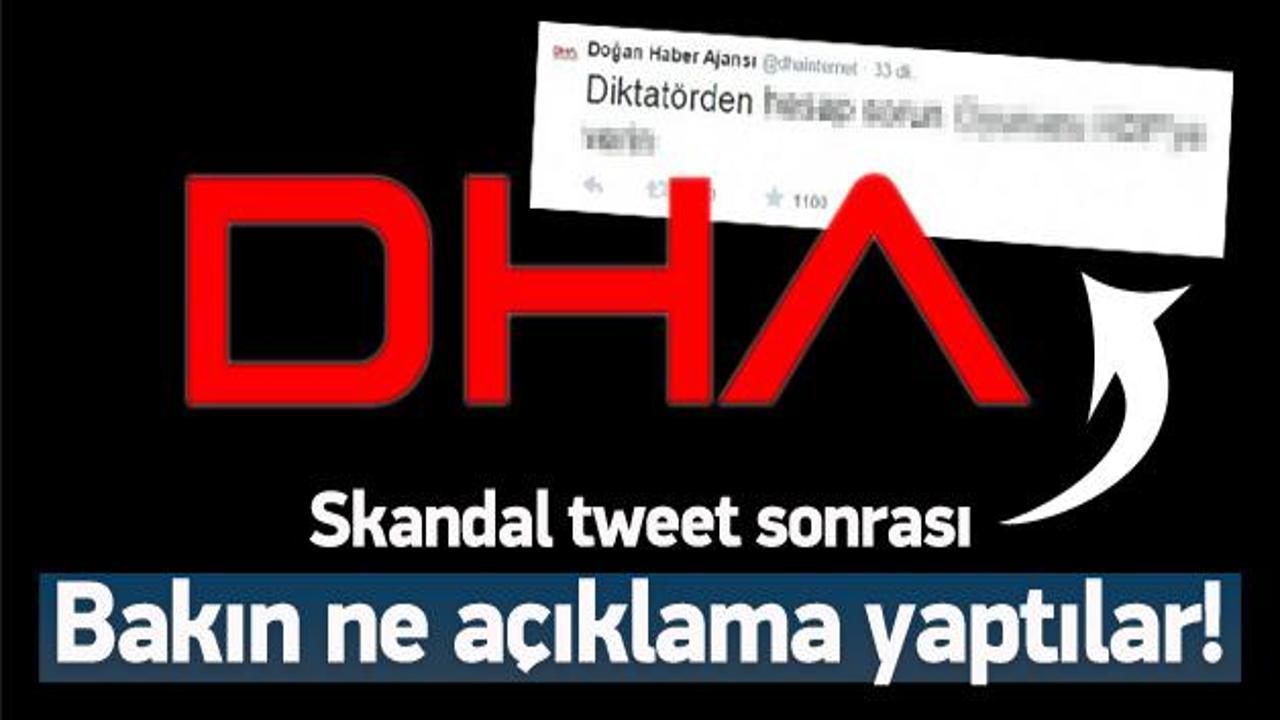 Skandal Tweet sonrası DHA'dan açıklama