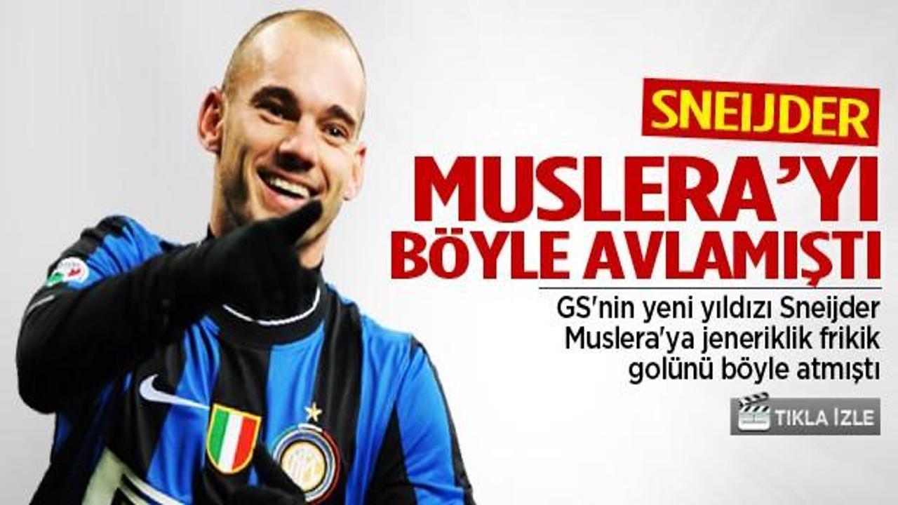 Sneijder Muslera'yı böyle avlamıştı! / VİDEO