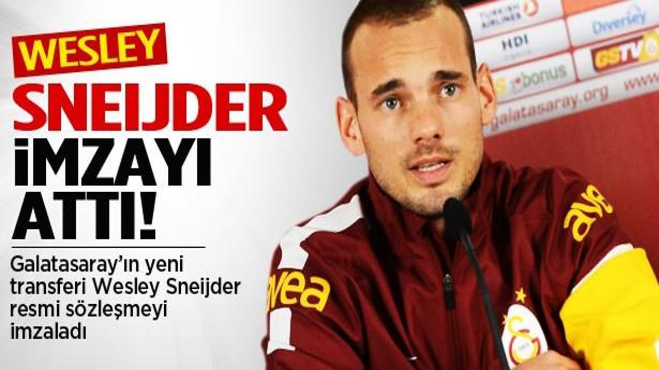 Sneijder resmen Galatasaraylı oldu