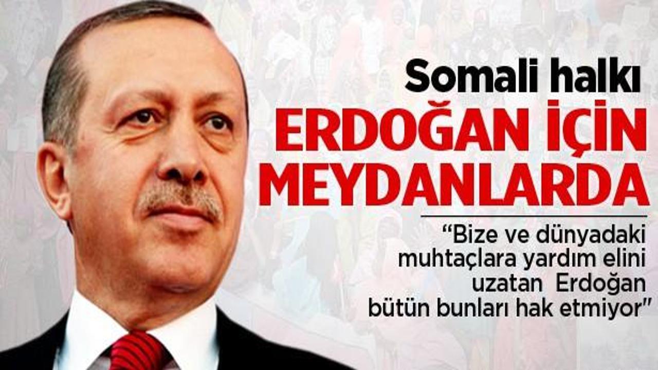 Somali'de Erdoğan'a destek gösterisi
