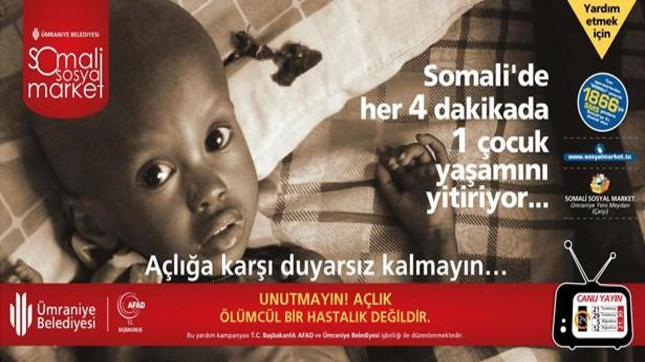 Somali'deki açlığa Ümraniye Belediyesi çare olacak!