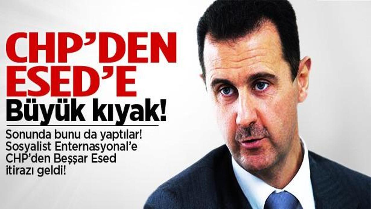 Sosyalist Enternasyonal'e CHP'den Esed itirazı