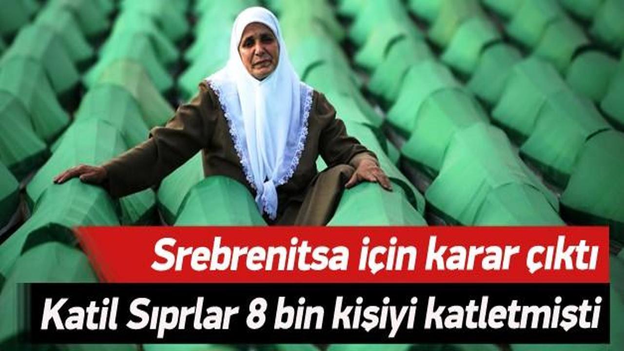 Srebrenitsa soykırımı için karar çıktı
