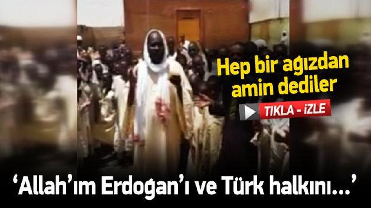 Sudan'da Türkiye ve Erdoğan için dua
