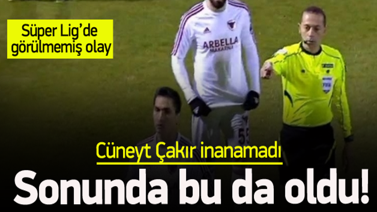 Süper Lig maçında görülmemiş olay!