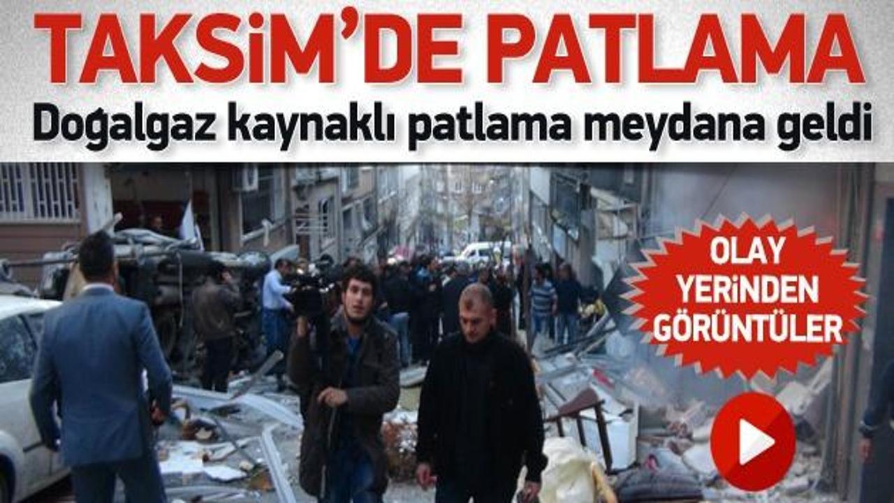 Taksim'de Kazancı yokuşunda patlama: 4 yaralı