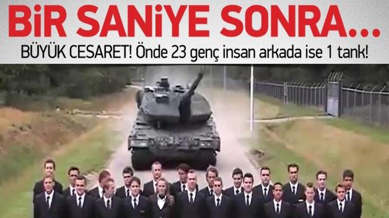 Tank fren sistemine ilginç test!