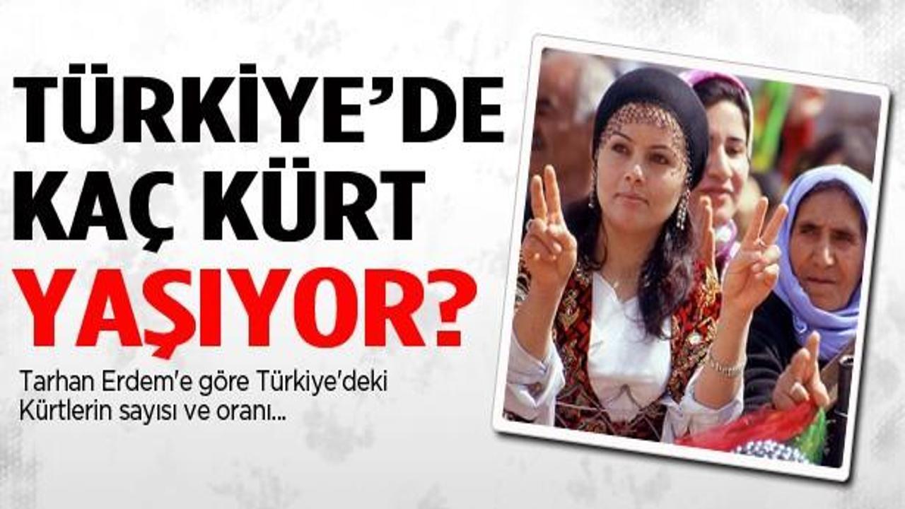 Tarhan Erdem'e göre Türkiye'deki Kürt sayısı
