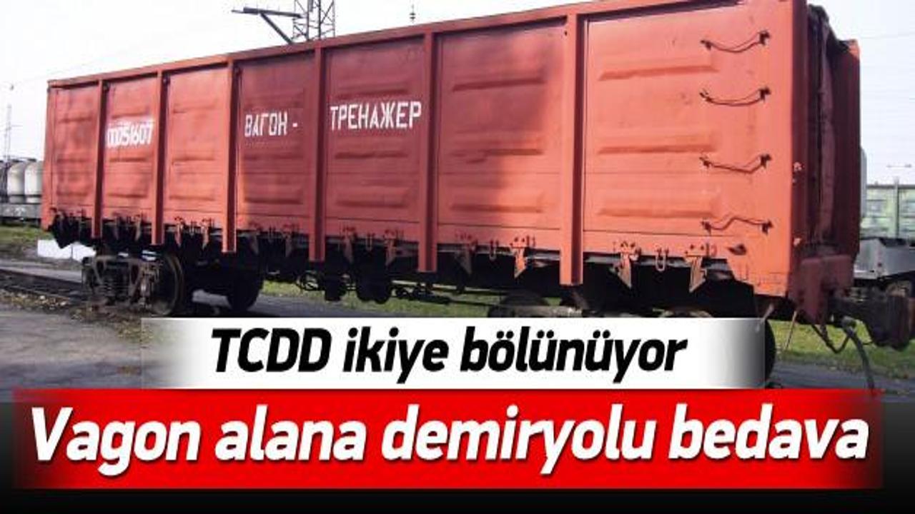 TCDD bölünüyor: 1 Vagonu olana demiryolu bedava