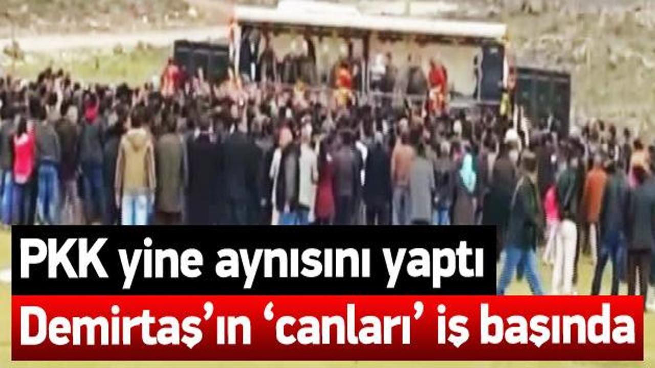 Ter&ouml;r &ouml;rg&uuml;t&uuml;n&uuml;n silahlı propagandası kamerada