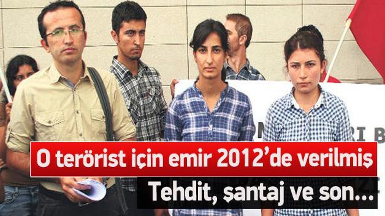 Terörist Elif Sultan Kalsen'e emir 2012'de verildi