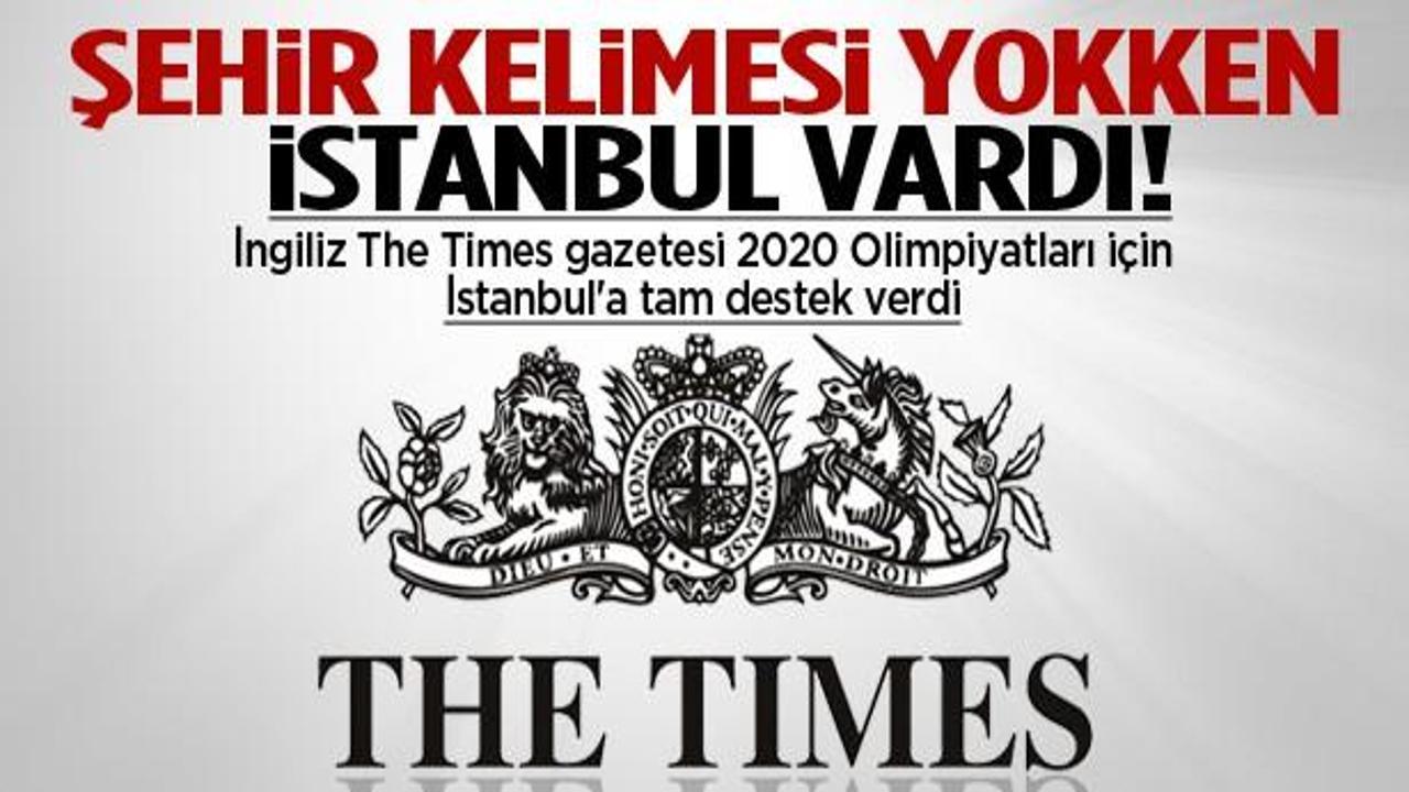 The Times'tan İstanbul'da müthiş destek