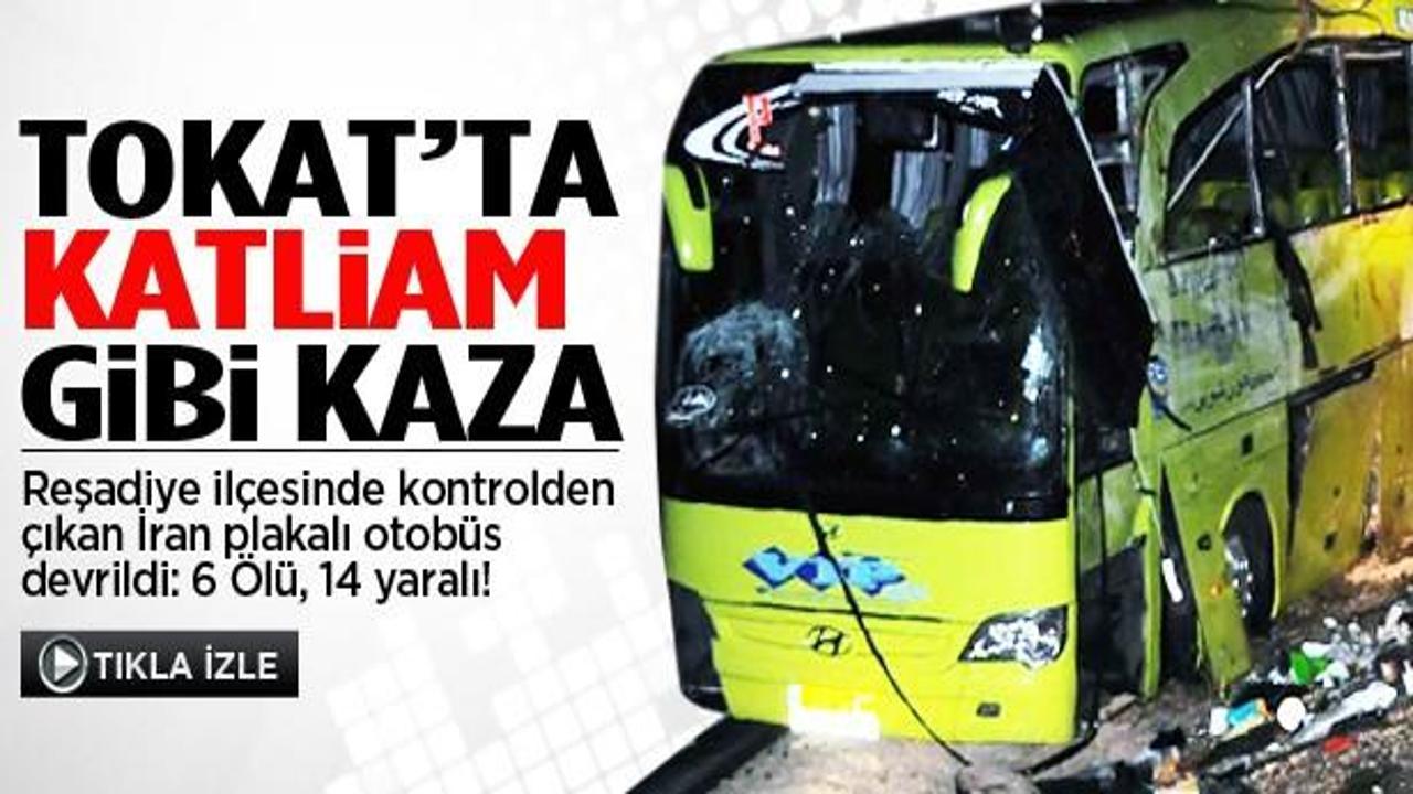 Tokat'ta katliam gibi kaza: 6 ölü, 14 yaralı