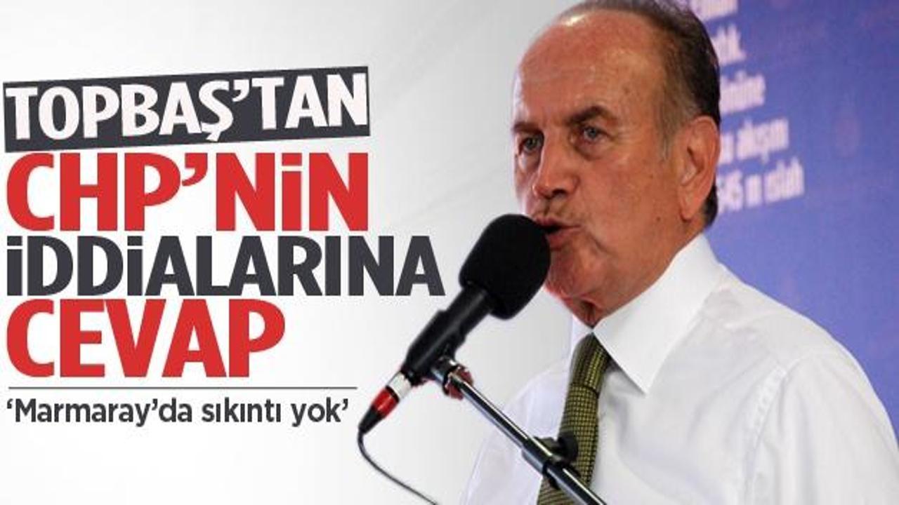 Topbaş'tan CHP'nin iddialarına cevap