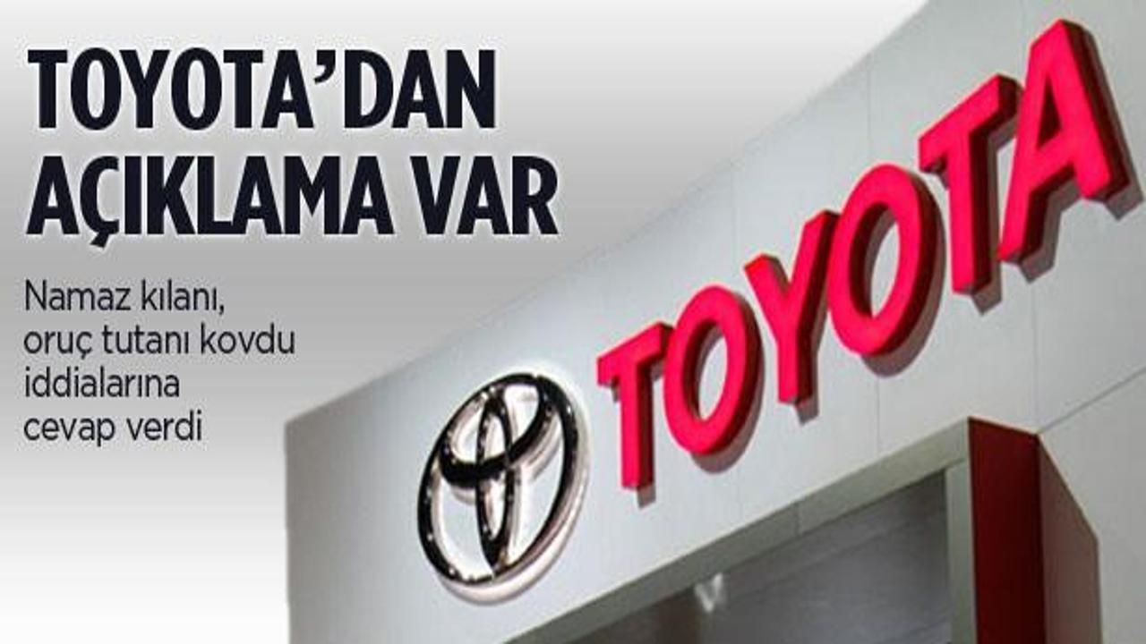 Toyota'dan 'namaz, oruç' iddilarına cevap