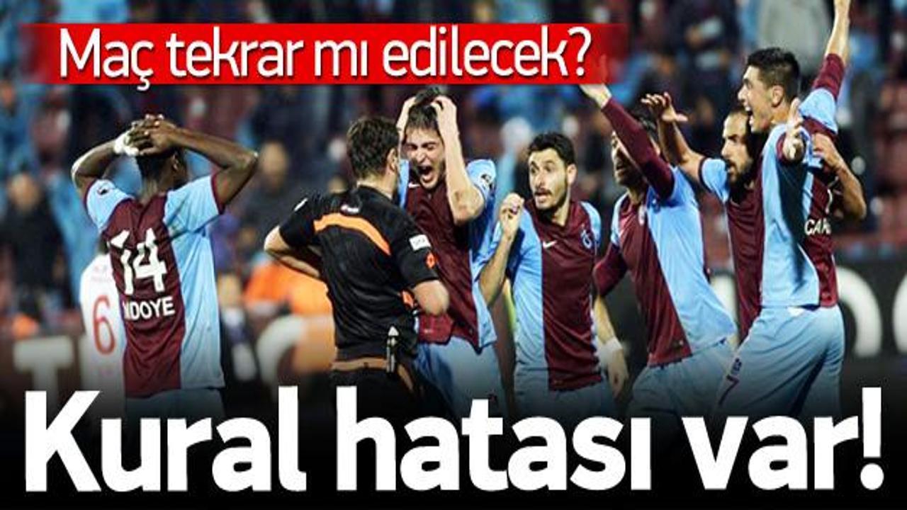 Trabzon-Gaziantep maçında kural hatası iddiası!
