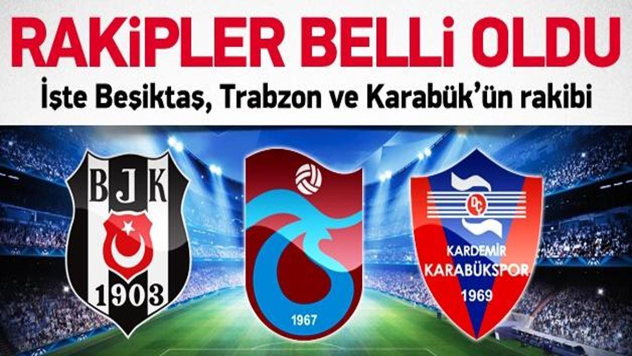 Avrupa'da rakiplerimiz belli oldu!