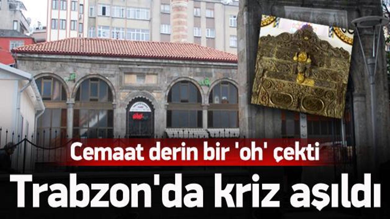 Trabzonlu cemaat derin bir 'oh' çekti