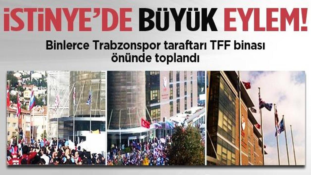 Trabzonspor taraftarı TFF'ye yürüdü