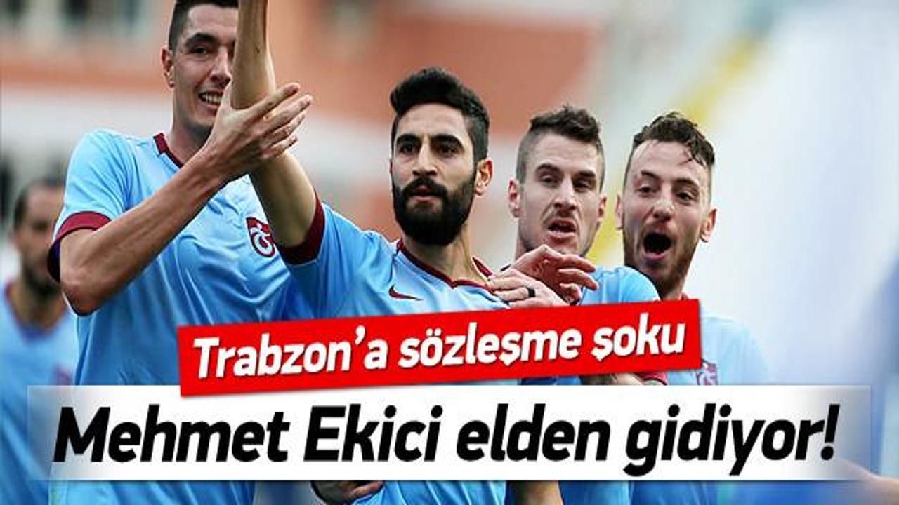 Trabzonspor'a büyük şok! Ekici elden gidiyor