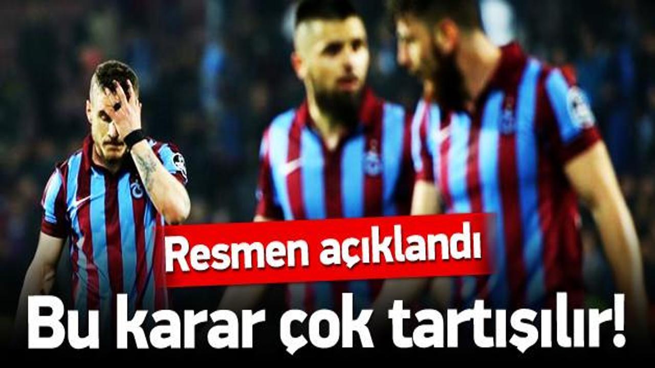Trabzonspor'dan Avrupa Ligi kararı!