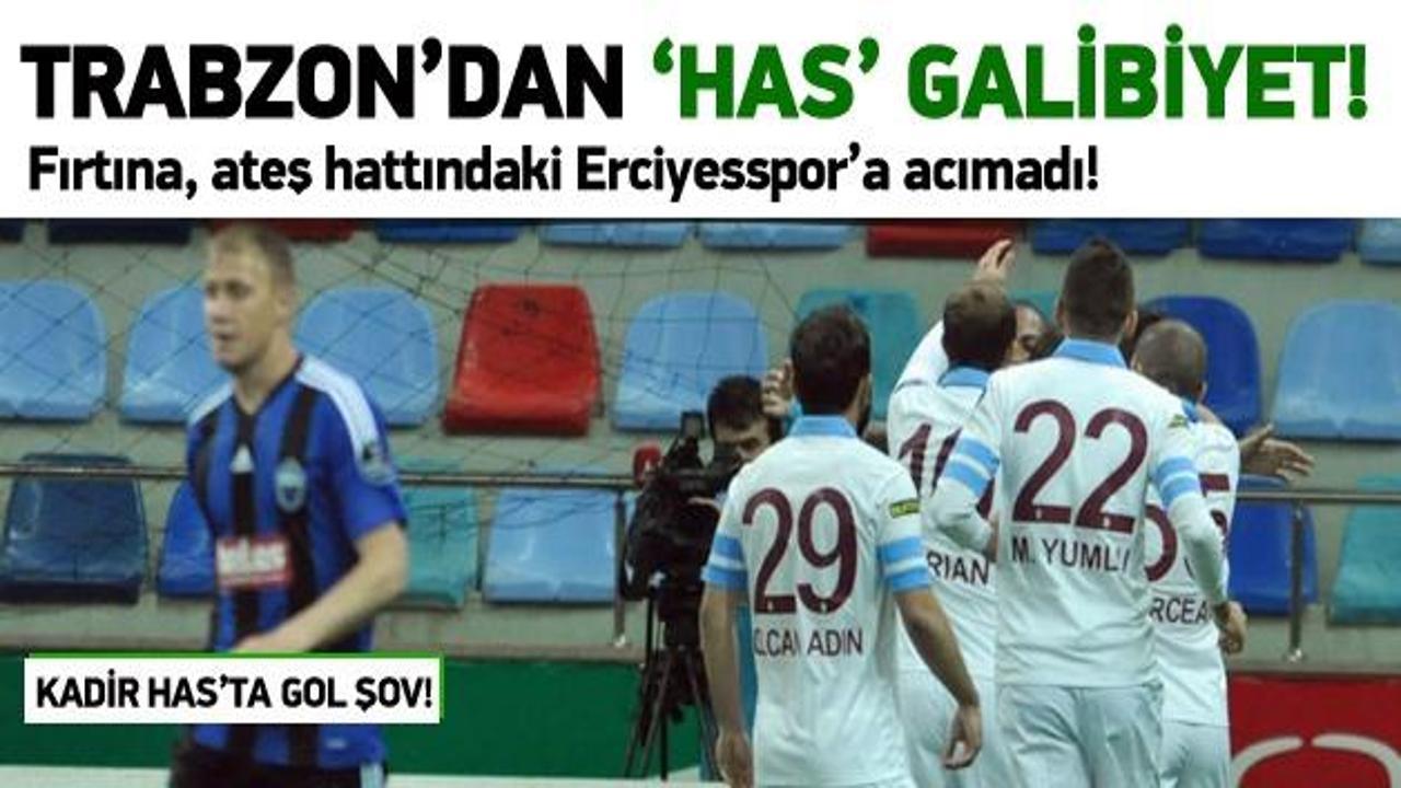 Trabzonspor'dan 'Has' galibiyet: 0-5