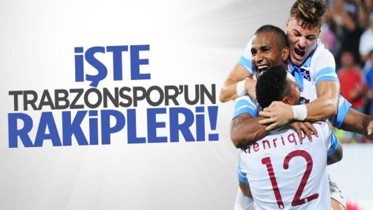 Trabzonspor'un UEFA'daki rakipleri belli oldu