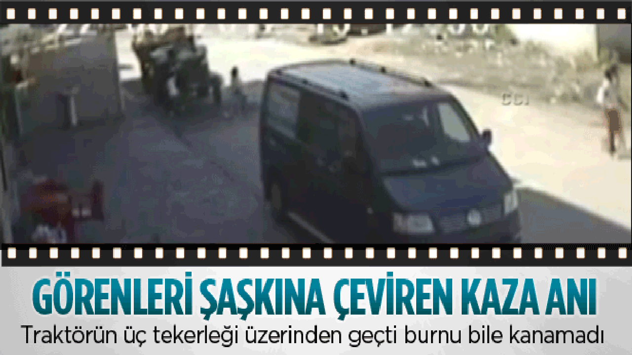 Trakt&ouml;r &uuml;zerinden ge&ccedil;ti burnu bile kanamadı