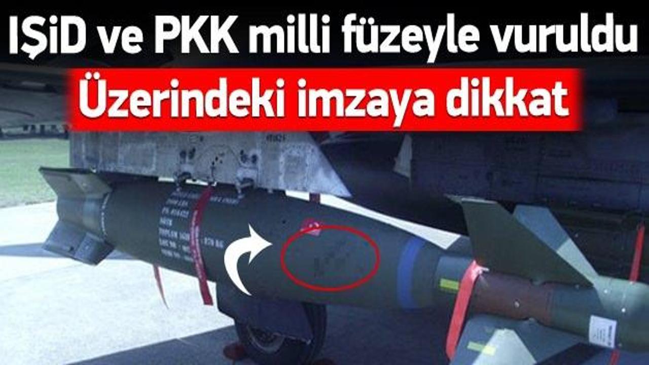 TSK, IŞİD ve PKK'yı özel tasarım füzeyle vurdu