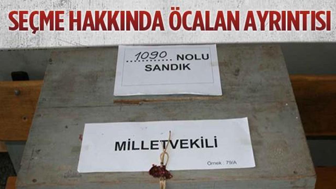 Tüm mahkumlara oy hakkında Öcalan ayrıntısı