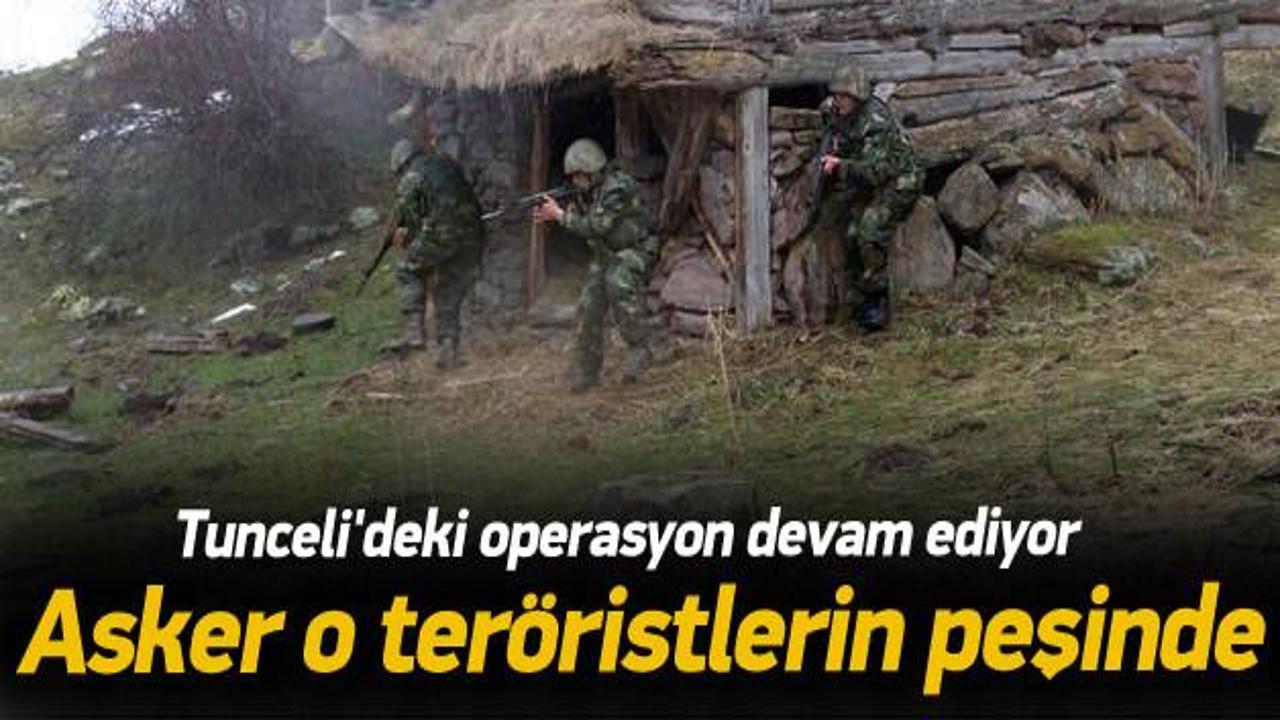 Tunceli'deki operasyon devam ediyor