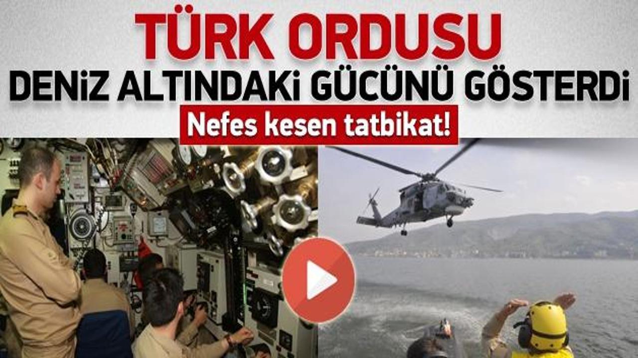 Türk Denizaltılarından muhteşem gösteri
