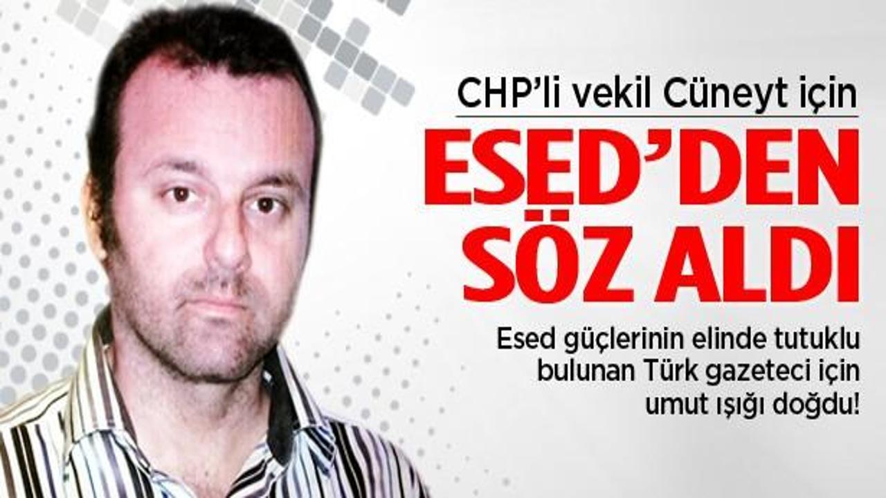 Esed'in elindeki Türk gazeteci için umut!