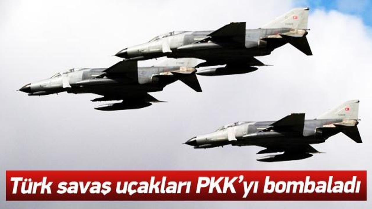 Türk savaş uçakları PKK'yı bombaladı