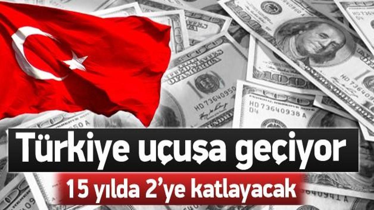 Türkiye 15 yılda GSYİH'sini 2'ye katlayacak!