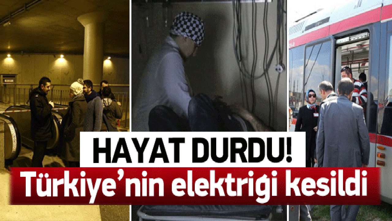 Türkiye'de büyük elektrik kesintisi!