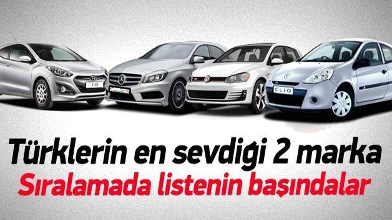 T&uuml;rkiye'de en &ccedil;ok tutulan iki otomobil markası