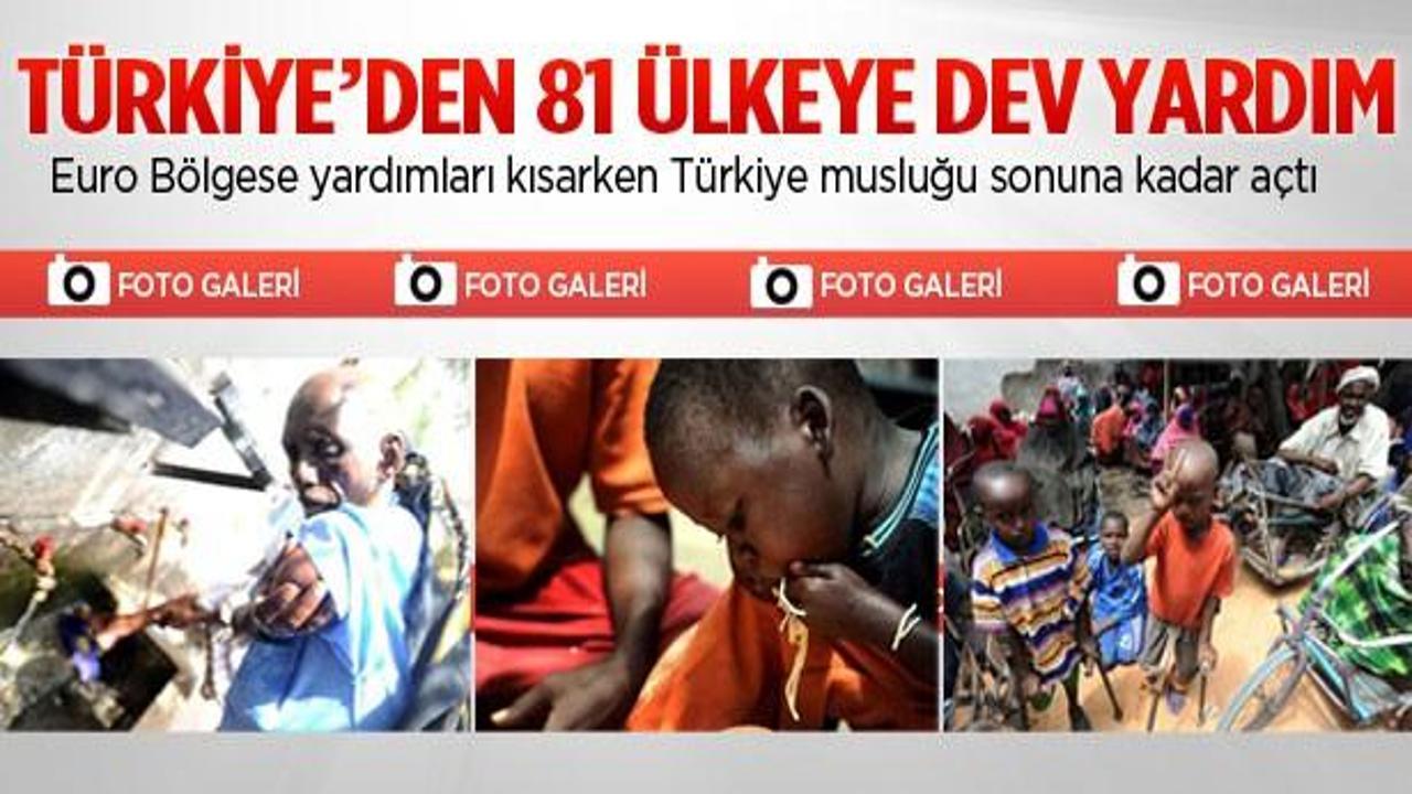 Türkiye'den 81 ülkeye dev yardım