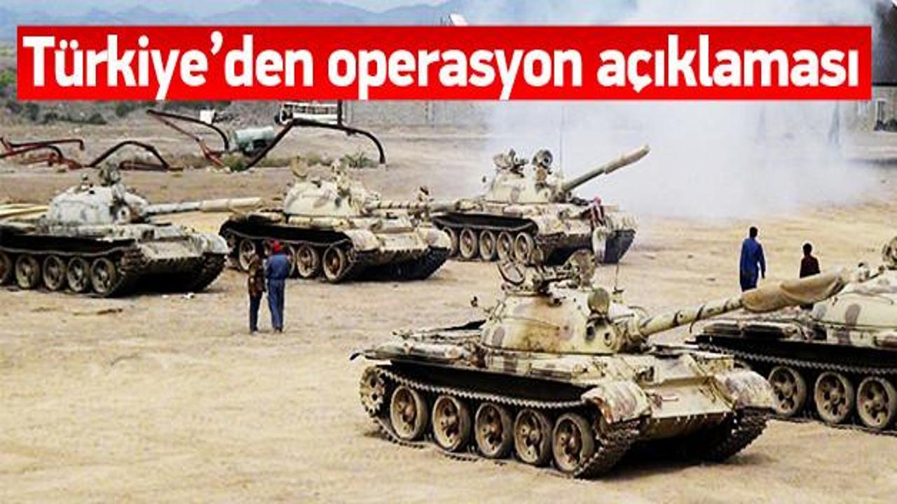 Türkiye'den Yemen operasyonuna destek