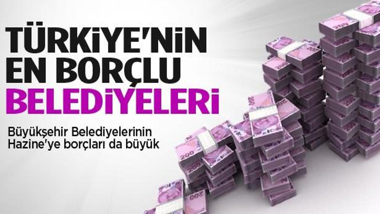 Türkiye'nin en borçlu belediyeleri!