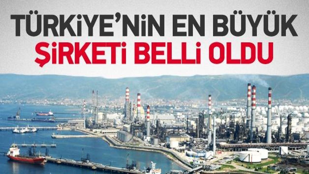 T&uuml;rkiye'nin en b&uuml;y&uuml;k şirketi belli oldu