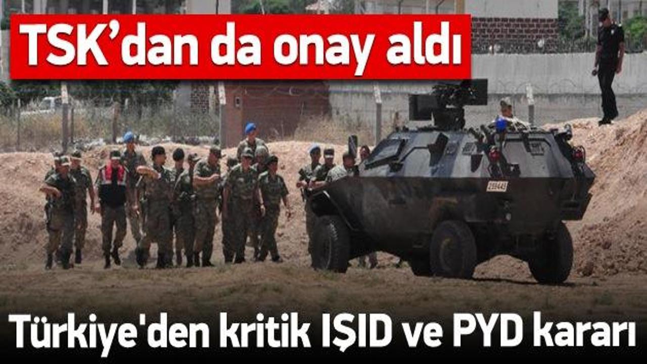 Türkiye'nin kararı: IŞİD'le mücadele, PYD'ye uyarı