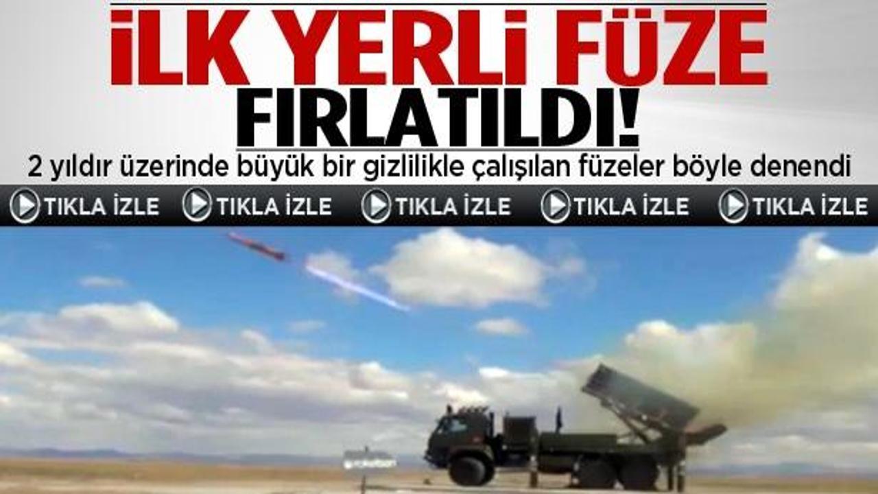 Tuz Gölü'nde milli füze atışı