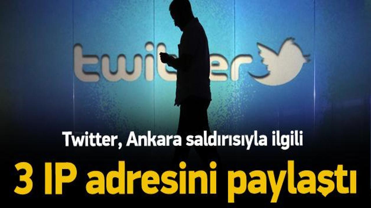 Twitter 3 IP adresini Türkiye'ye verdi