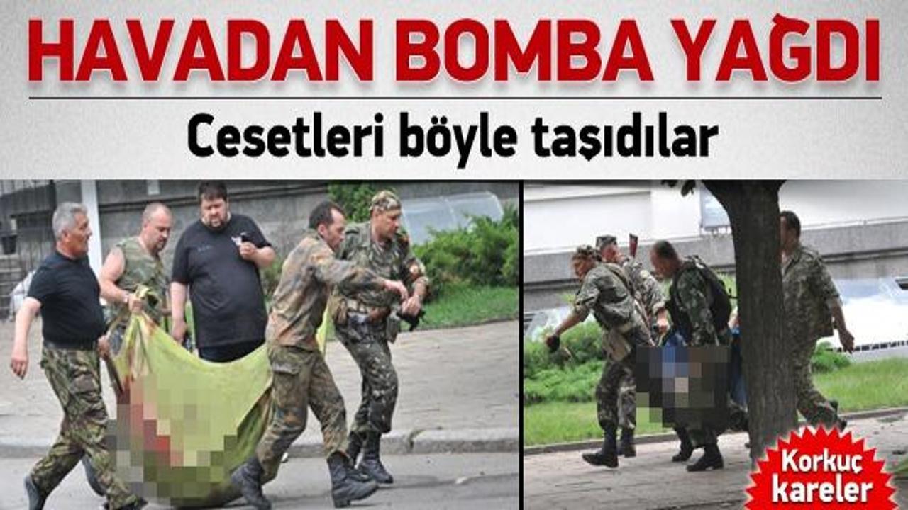 Uçaklardan bomba yağdı!