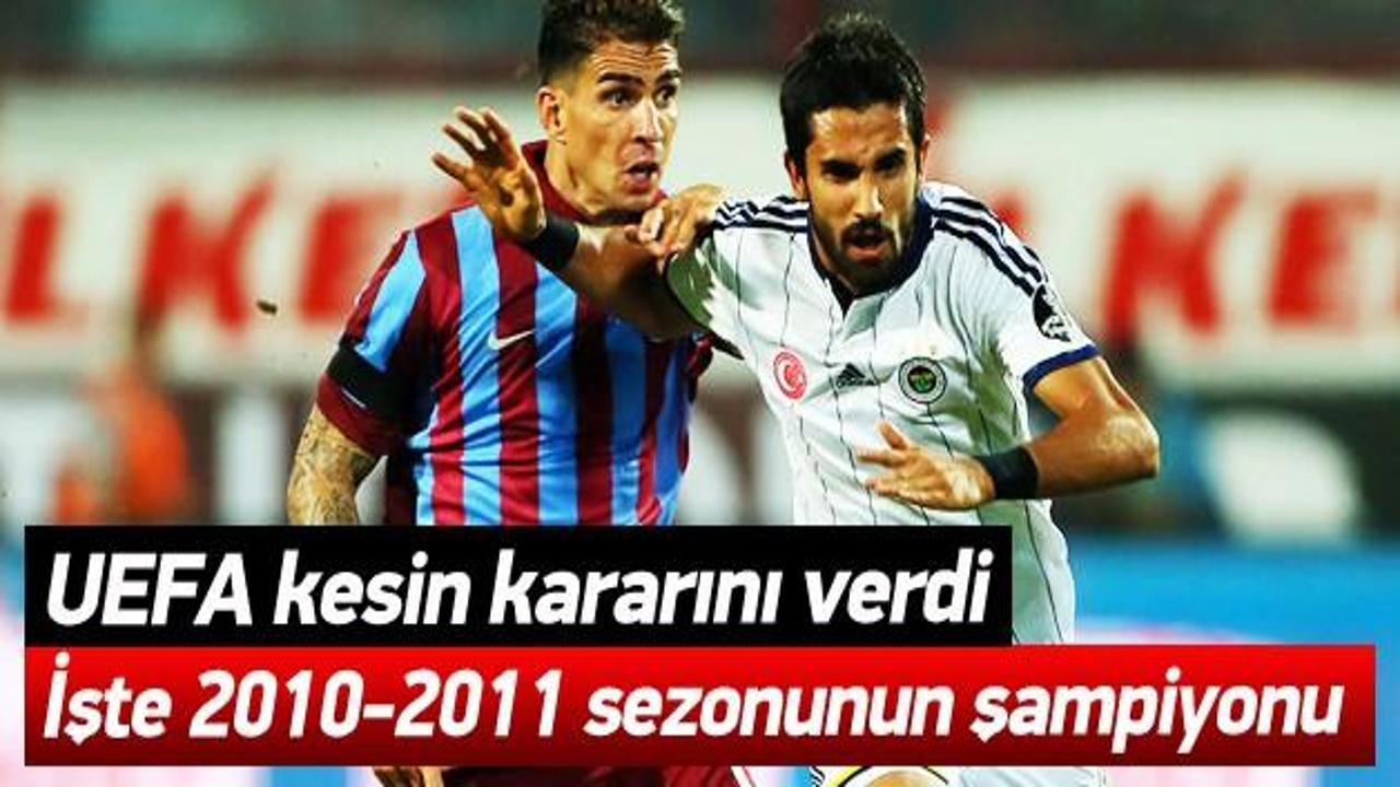 UEFA 2010-2011 sezonunun şampiyonunu a&ccedil;ıkladı