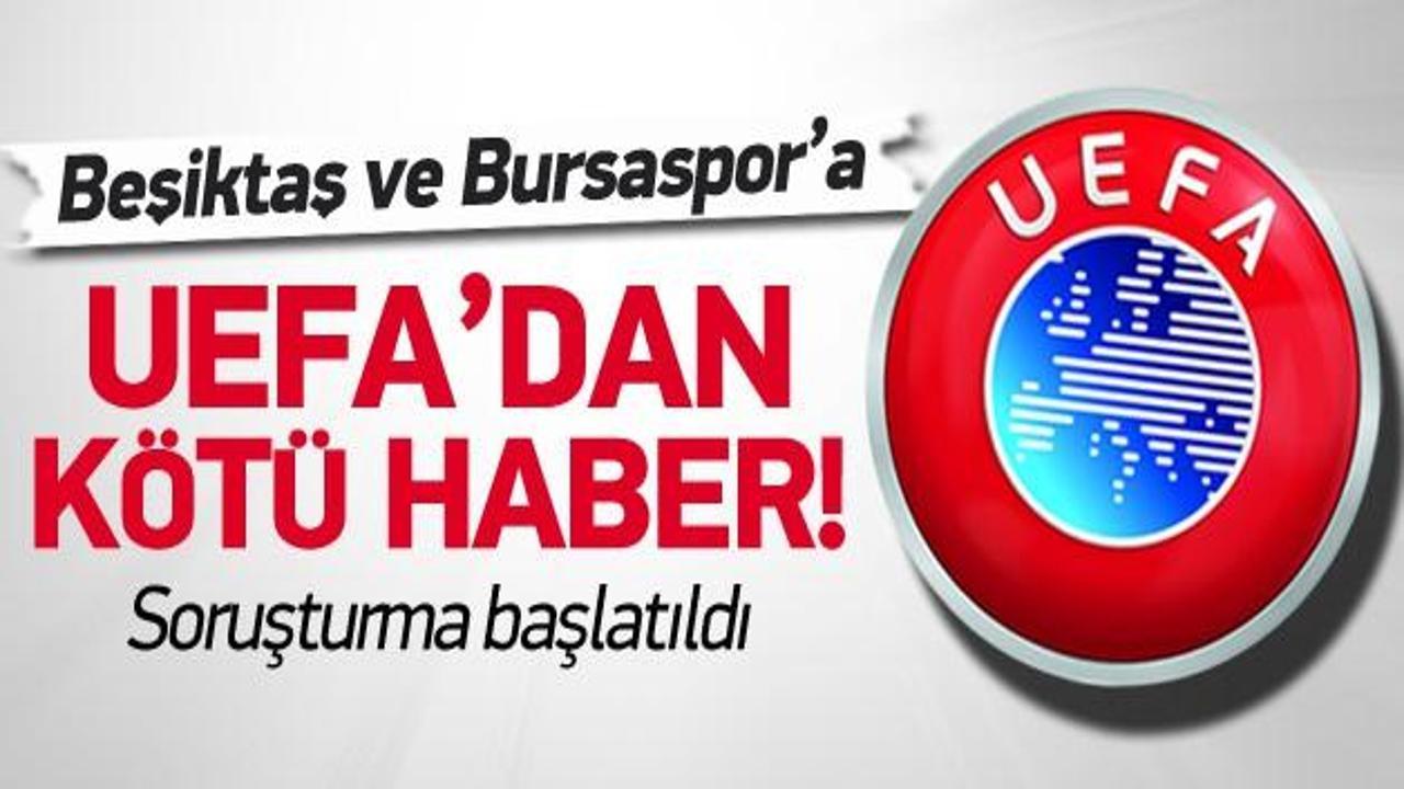 UEFA'dan 2 Süper Lig ekibine şok!