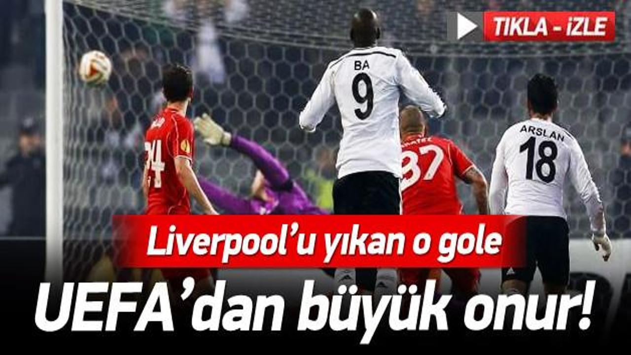 UEFA'dan Beşiktaş'ın o golüne büyük onur!