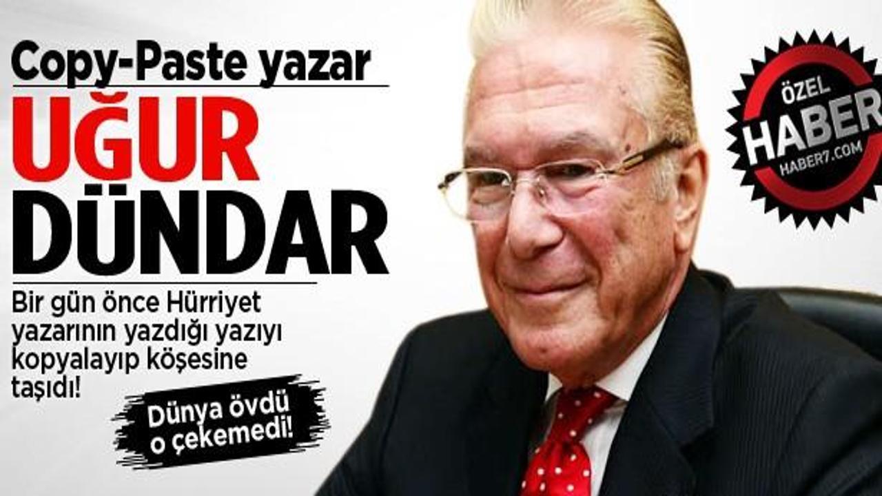 Uğur Dündar hem kopya çekti, hem de hedef gösterdi
